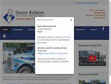 Tablet Screenshot of daintyrubbish.com